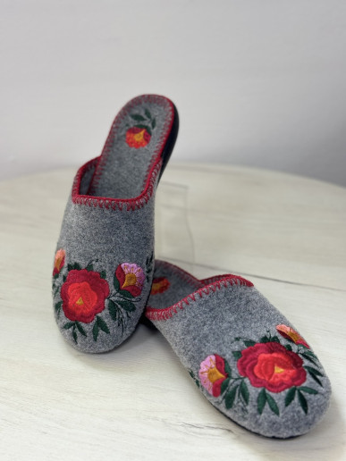 women's slippers gray Mallow