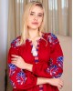 Купити вишиту сукню Паризька троянда (вишневий) в Україні від виробника Галичанка фото 2