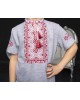 Купити вишиту футболку для хлопчика Зорянчик (сіра з червоним) – ціна від виробника Галичанка фото 2