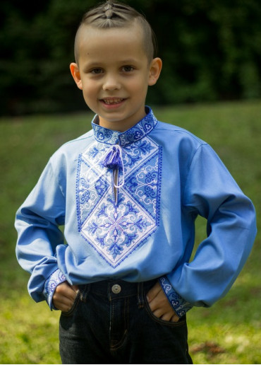 Hoverla for boys ( blue jeans with blue and white)