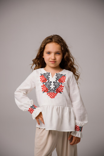 Вышиванка для девочки Калинка – купить в Украине от Галычанка	