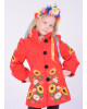 Купити пальто для дівчинки Метелик (червоне) в Україні від Галичанка фото 3