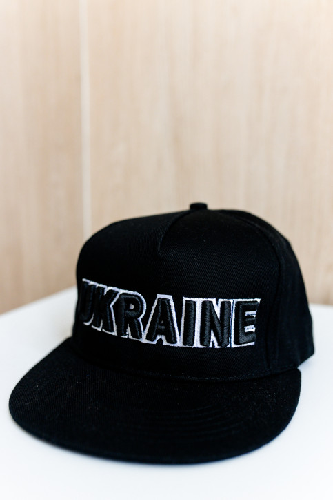 кепка Ukraine 3D (чорна) rap фото 1