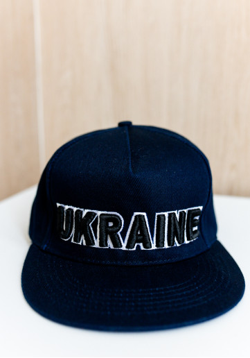 кепка Ukraine 3D (синя) rap