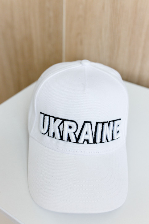 кепка Ukraine 3D (біла) фото 1