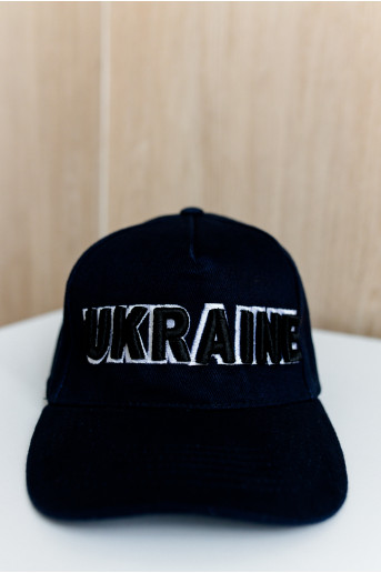 кепка Ukraine 3D (темно синяя)