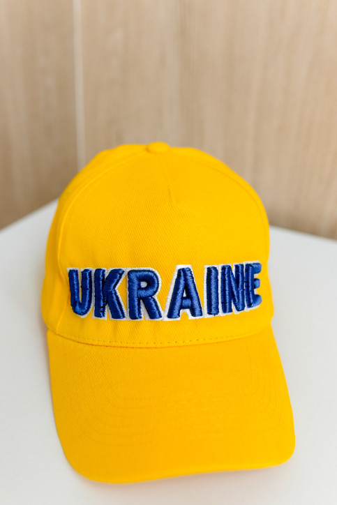 кепка Ukraine 3D (жовта) фото 1