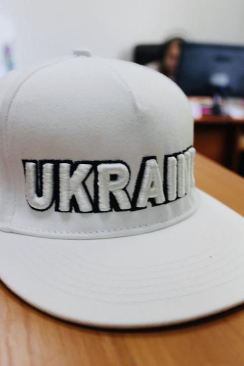 кепка Ukraine 3D (біла) фото 1