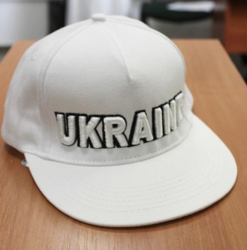 кепкa Ukraine 3D (біла) rap фото 1