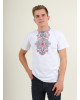 Купити чоловічу футболку вишиванку Орел ( біла з червоним )  в Україні від Галичанка фото 2