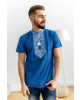 Купити чоловічу футболку вишиванку Височінь (джинс синій) в Україні від Галичанка фото 1>