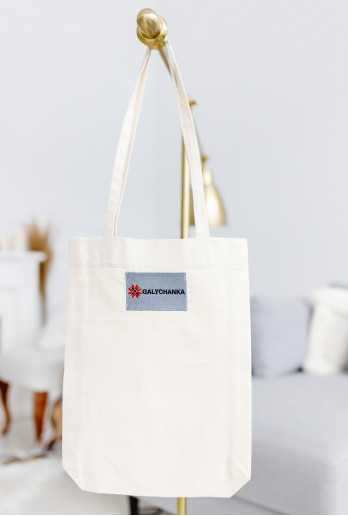 сумка-шопер Галичанка лого (бежевая)