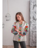 Жіноча вишита сорочка Веснянка молочна з кольоровим  фото 2