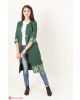 Купити жіночий кардиган Класика (зелена) з вишивкою в Україні від Галичанка фото 1>