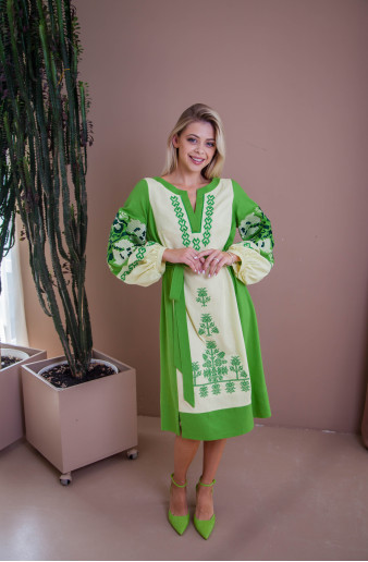 Купить вышитое платье Мавка в Украине от производителя Галычанка