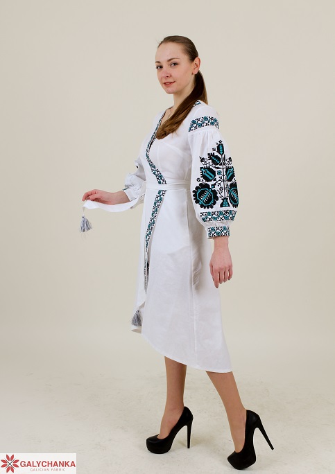 Вишите плаття Дерево життя (біла) купити в Україні від виробника Галичанка фото 2
