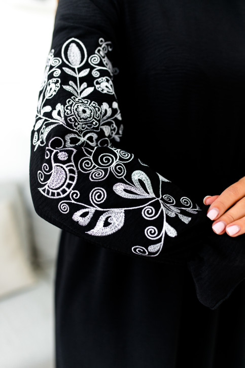 Вишите плаття Ельвіра (чорна) купити в Україні від виробника Галичанка фото 3
