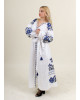 Купити вишиту сукню Паризький букет (білий з синім) в Україні від виробника Галичанка фото 2