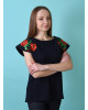Купити жіночу туніку з вишивкою Квітковий мотив  в Україні від Галичанка фото 1>