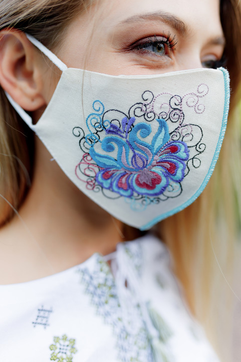 Купити захисну маску Ірен (молочна) в Україні від виробника Галичанка фото 1