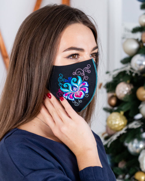Купити захисну маску Ірен (чорна) в Україні від виробника Галичанка фото 2