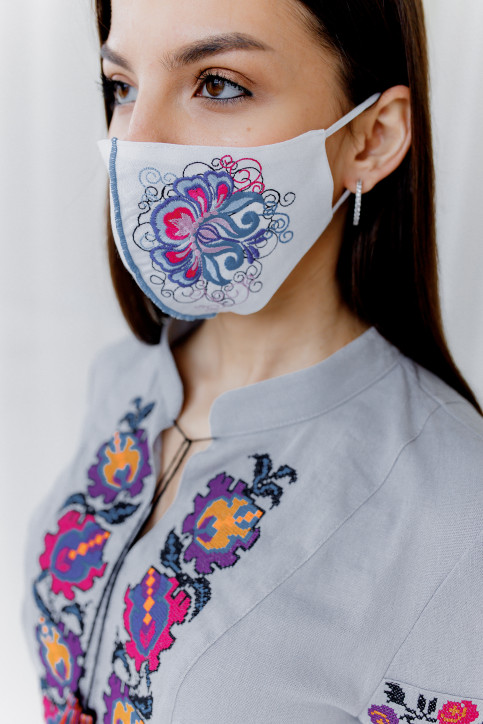 Купити захисну маску  Ірена (біла) в Україні від виробника Галичанка фото 2