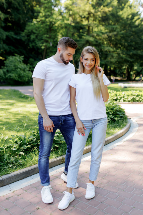 Купити парні футболки трикотажні Комплект "футболка" ( біла)  в Україні від Галичанка фото 1