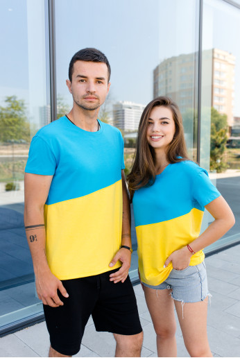 Купити парні вишиванки Комплект "Блакитно-жовта"  в Україні від Галичанка