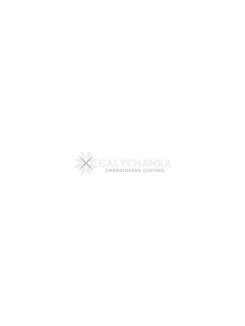 Купити жіночий корсет Мак (чорний з червоним) з вишивкою в Україні від Галичанка фото 2