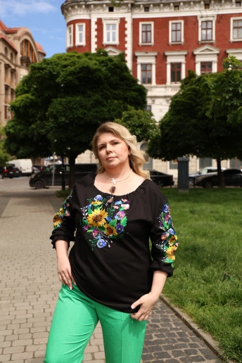 Mariana (czarny z kwiatami)