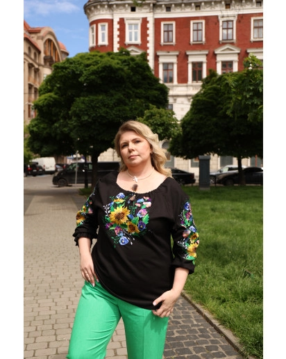 Mariana (czarny z kwiatami)