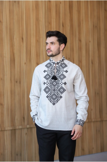 Купить мужскую вышитую рубашку Руна  в Украине от Галычанка