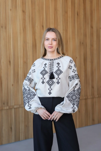 Вишиванка жіноча Руна (меланж)в Україні від Галичанка