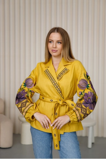 Купить вышиванку женскую пион в Украине от Галычанка