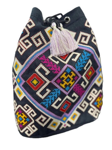 Сумка шопер Барви Поділля (сірий т. з бежевим) з вишивкою по Україні від Галичанка