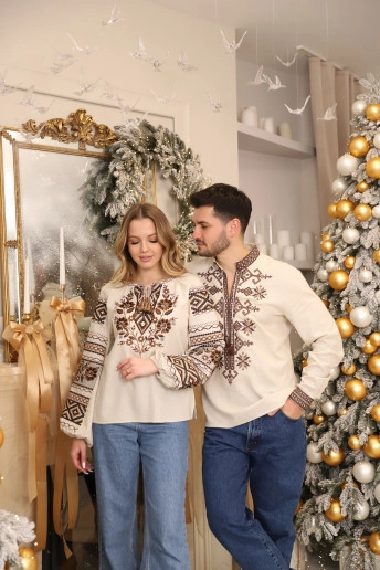 Купити парні вишиванки КОМПЛЕКТ "Ясміна і Козацька" в Україні від Галичанка