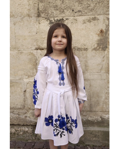 Praski kvitochki (white and blue)