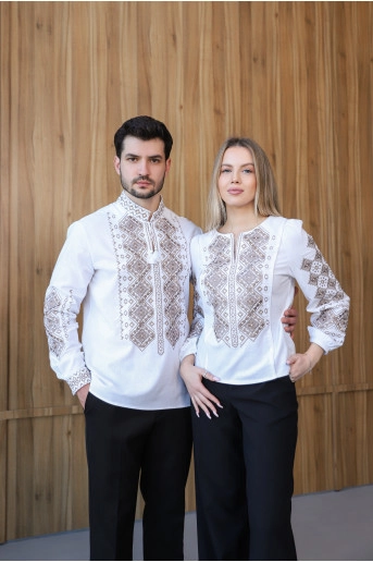 Купити парні вишиванки комплект ''Едельвейс'' в Україні від Галичанка