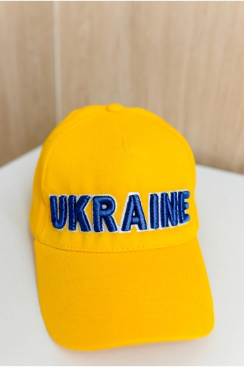 кепка Ukraine 3D (желтая)