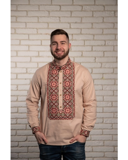 Олекса (бежева з червоним)