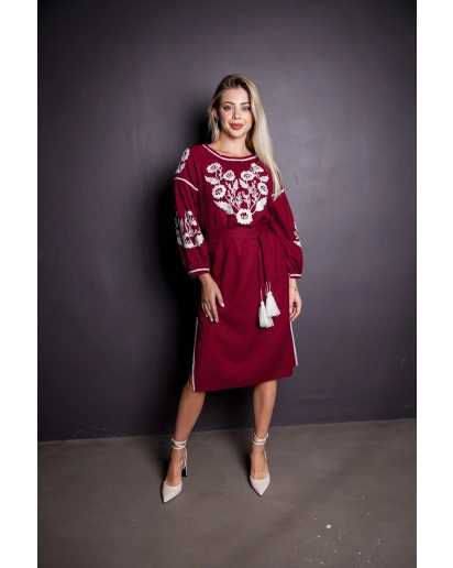 Viktoria (bordowy z białym)