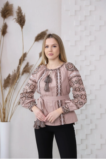 Olesia (beżowy z brązowym)