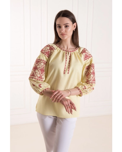 Полтава (жовта з вишневим)