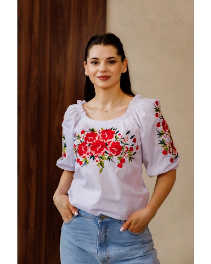 Polka (white with red)