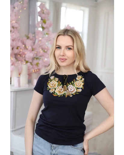 Тиффани (темно синяя  з золотом)