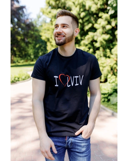  I LOVE LVIV (черная) мужская